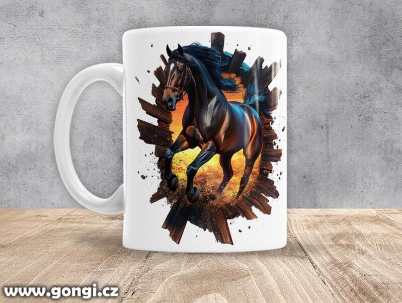 Hrnek - 0390 - Kůň v běhu 10